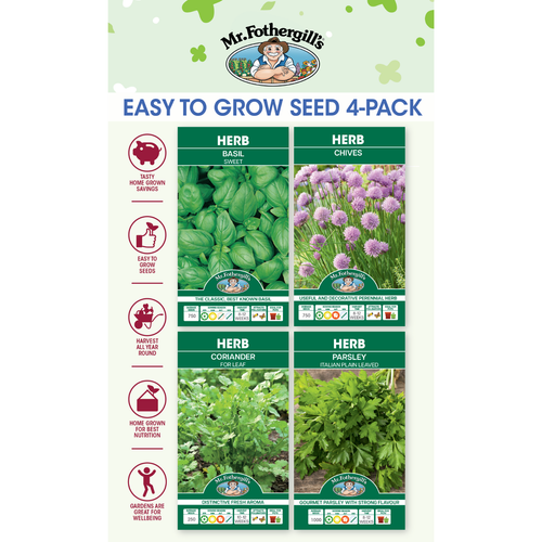 Mr Fothergill's 4 Seed Herb Multipack - Bunnings Australia