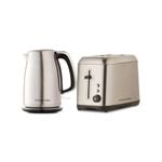 Russell Hobbs Carlton 1.7L Kettle and 2 Slice Toaster Set - Brushed Stainless Steel