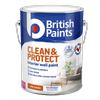 British Paints Extra Bright Low Sheen Clean And Protect Interior Paint - 10L