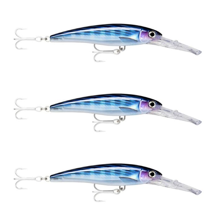 3x Rapala 18cm X Rap Magnum 40 Deep Diving Trolling Lures - HD Bonito