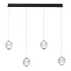 Vencha Langdon 4 Light Bar LED Pendant- Black (5000K)