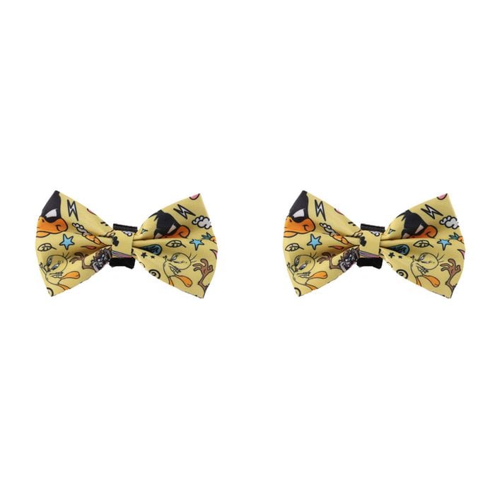 2x The Stubby Club Looney Tunes Accessory Dress Up Dog Bowtie/Ribbon Neck/Collar