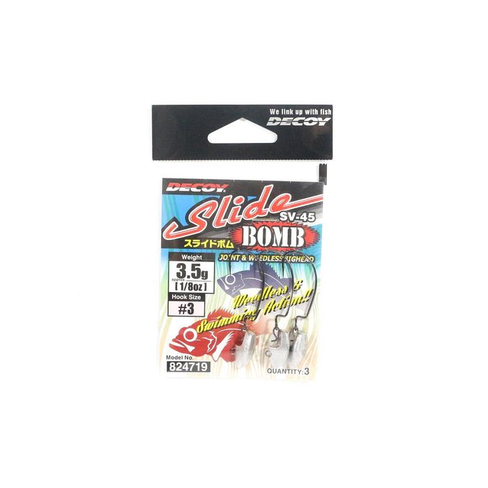 Decoy SV45 Slide Bomb Fishing Jighead 3 3.5g