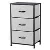 Sherwood Luna 3 Chest Of Drawers Lowboy Dresser Storage Wooden Desk Grey