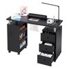 Artiss Manicure Table Nail Desk Salon Black