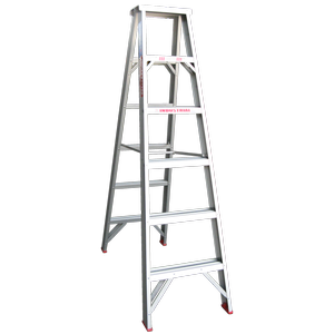 Indalex 1.8m 150kg Industrial Aluminium Tradesmen Double Sided Step Ladder