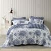 Bianca Amorette Polyester Blue Bedspread Set - Single