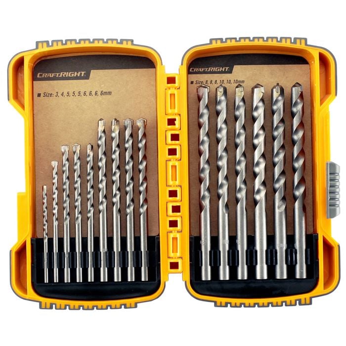 Craftright 15 Piece Masonry Drill Bit Set