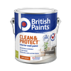 British Paints Mid Low Sheen Clean And Protect Interior Paint - 2L