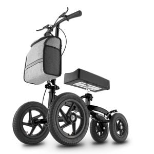 Altus Knee Scooter Walker 12 Inch Pneumatic Wheels - Black