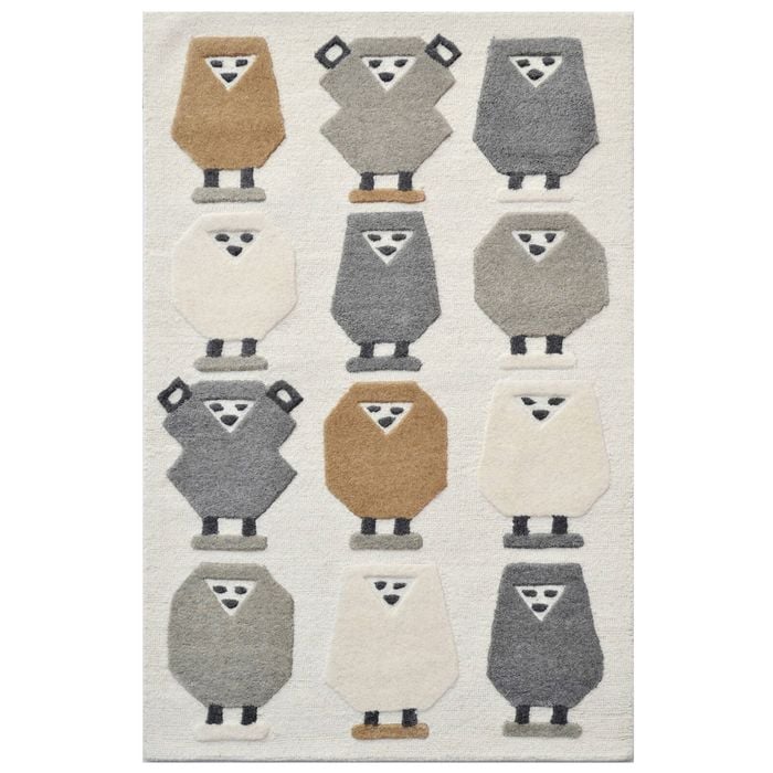 Wolly Handmade Kids Rug-6267-Ivory-Natural-110x160cm