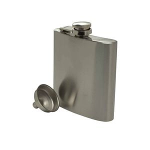 Barpro Hip Flask & Funnel Set 177mL Silver