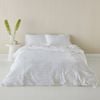 Kas Australia Jumbo Waffle Quilt Cover Set Cotton White King