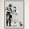 Galrie Banksy Stop and Search Poster 2007 - Museum Quality Art Print, Black Frame, 50 x 70cm (20 x 28inch)