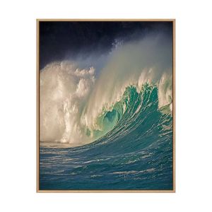 Artey | Waimea, Oahu - Framed Canvas - Natural Frame - 40 x 50cm