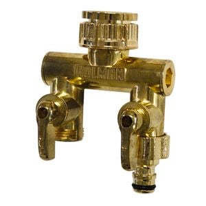 Holman 2 Way Metal Tap Outlet