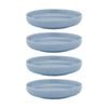 4pk Ecology Element Kitchenware Dinner Bowl Sky Light Blue Stoneware 22cm