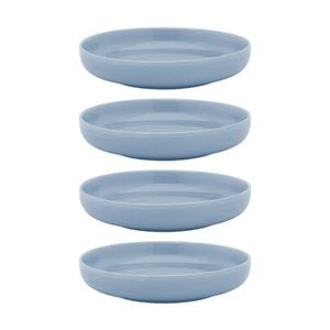 4pk Ecology Element Kitchenware Dinner Bowl Sky Light Blue Stoneware 22cm