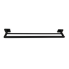 Barelli 600mm Matte Black Rigoni Double Towel Rail