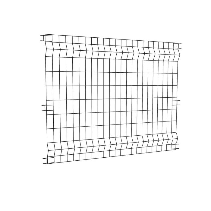 PEAK No-Dig 1200mm Black Steel Multi-Purpose Garden Fence Panel