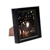 Nicola Spring 8 X 8 3d Shadow Box Photo Frame - Craft Display Picture Frame With 6 X 6 Mount - Glass Aperture - Black