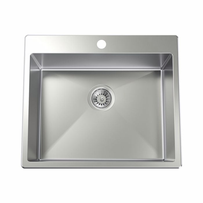 Clark 45L Square Laundry Sink With 1 Tap Hole