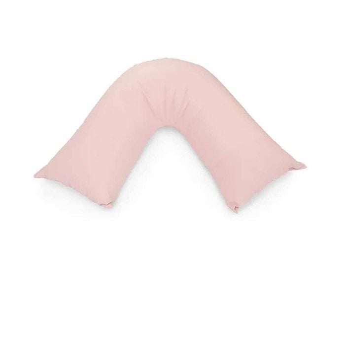 Easyrest Aus Made Medium Support Filled V Shape Pillow 64 X 39 Cm Petal