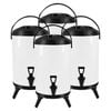 SOGA 4X Stainless Steel Insulated Beverage Dispenser with Tap 14L White