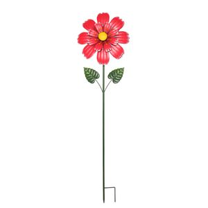 120cm Red Flower Windmill Garden Stake Decoration