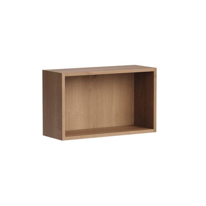 Kaboodle 200-299mm Cajun Oak Customisable Shallow Slimline Open Shelf