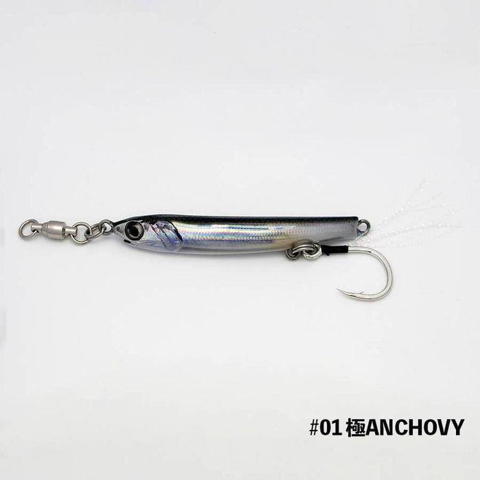 Little Jack Metal Adict Type 07 Fishing Jig 60g 01 Anchovy