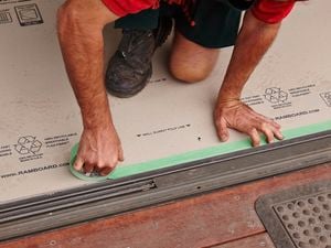 DIY Step Image - How to protect your floors . Blob storage upload.