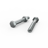 ZENITH M10 x 65mm Zinc Plated Hex Head Bolts and Nuts - Each