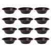 12PK Daily Bake Non-Stick Round Pie Dish Bakeware 12cm - Black