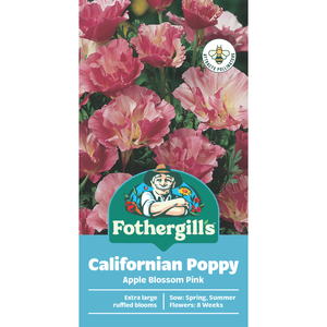 Fothergill's Californian Poppy Appleblossom Pink Seeds