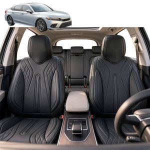 Australian Goose Front Seat Covers for Honda Civic 2022 - Current (11th Gen) - PU Leather, Black (2pc)