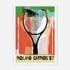 Galrie Vintage Roland Garros 1987 Tennis Poster-Iconic Sports Art Print for Collectors, White Frame, A0 84 x 119cm (33 x 47inch)
