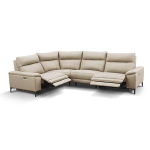 Waldorf 4 Piece Powered Recliner Set Alabaster