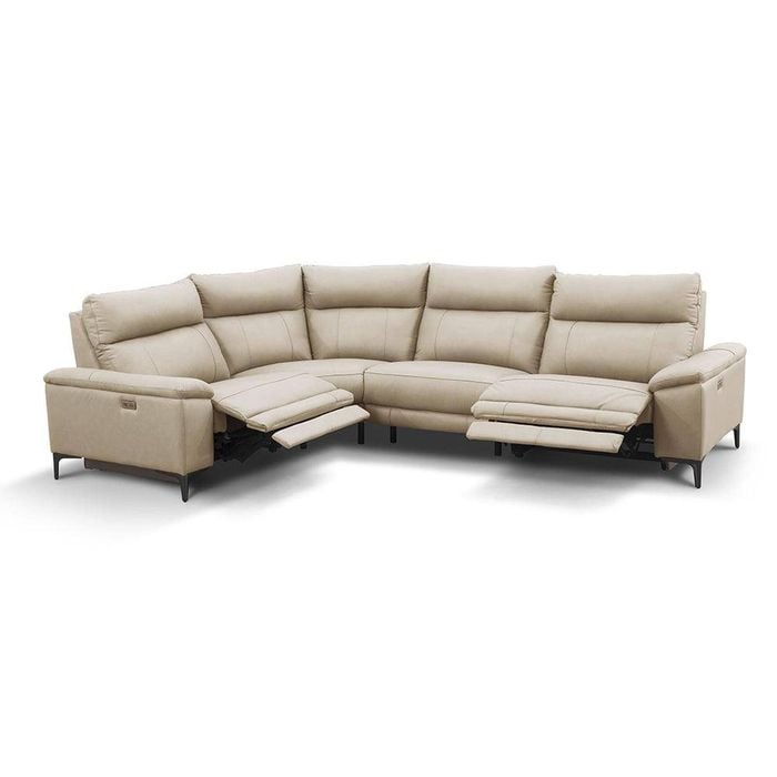 Waldorf 4 Piece Powered Recliner Set Alabaster