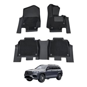 AUSGO Double-Layer Car Floor Mats for Mercedes-Benz GLS-Class GLS Class X167 2019-Onwards All-Weather Floor Liners