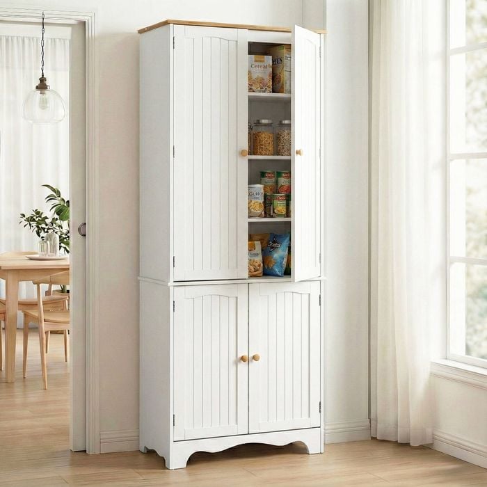 Artiss Buffet Sideboard 4 Doors - BERNE White