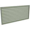 ProtectorAl 1001-2000W X 300-1000H Pale Eucalypt Aluminium Welded Slat Panel Horizontal 18mm Gap