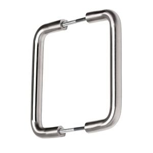 Lemaar 150 x 16mm Satin Stainless Steel Back To Back D Pull