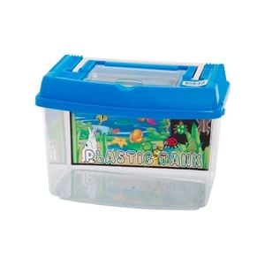 Plastic Fish/Bug/Insect Aquarium Container Large 30cm 9.5L w/Lid Assorted