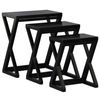 Centrum Furniture Manhattan Nesting Table - Set of 3 - Black