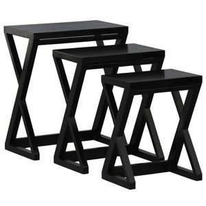 Centrum Furniture Manhattan Nesting Table - Set of 3 - Black