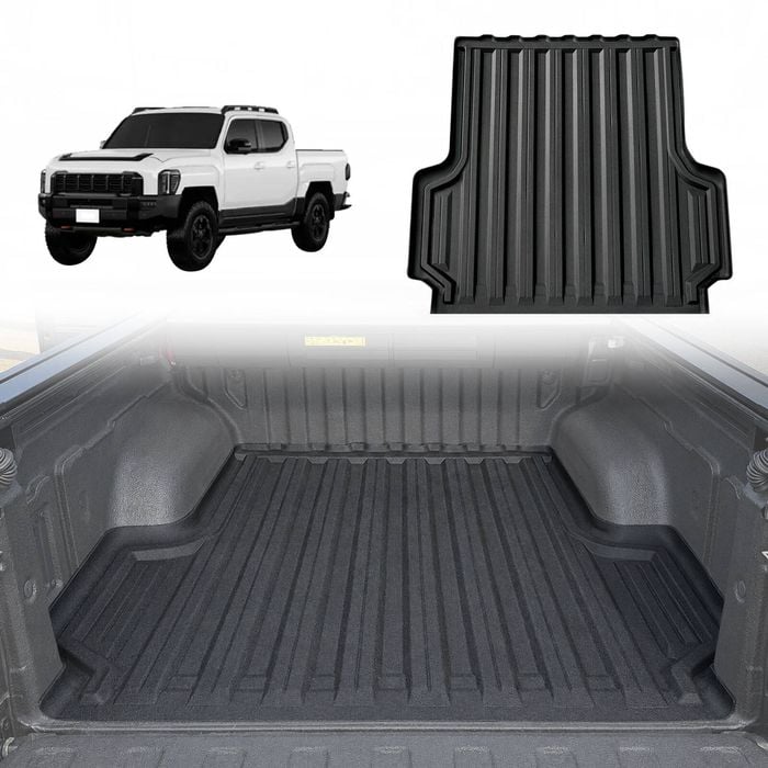 AUSGO 3D TPE Ute Mat for KIA Tasman 2025-Onwards Fitted with Factory Plastic Tub Liner Tray Mat