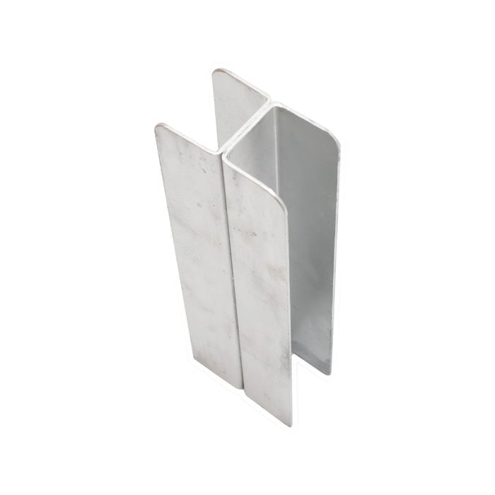 Ridgi 1.8m x 110mm x 60mm Galvanised Steel H Joiner Post Upright Sleeper