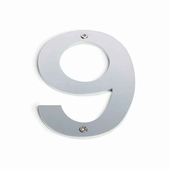 Sandleford 100mm Stainless Steel House Number 9