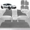 6D Diamond Car Floor Mats for Toyota 86 2012-2021-Full Set-Grey-Outback GT
